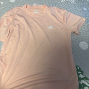 Men’s Adidas Light Coral Tee with White Logo